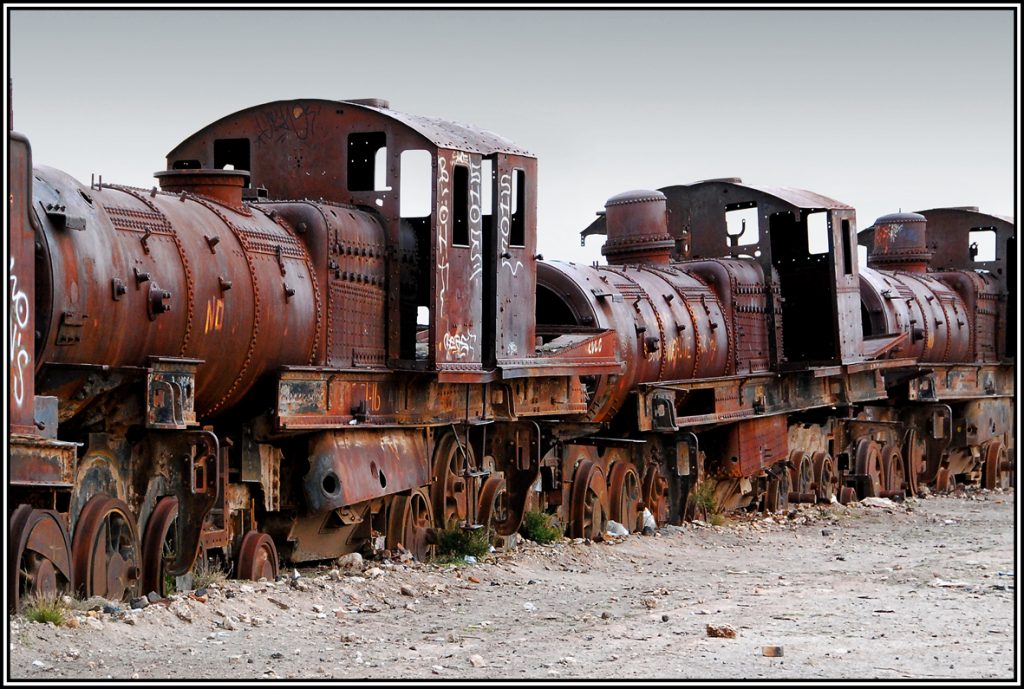 le Cimetière des locomotives d’Uyuni