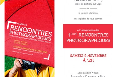 Premières rencontres photographiques de Brétigny-sur-Orge du 5 au 13 novembre 16