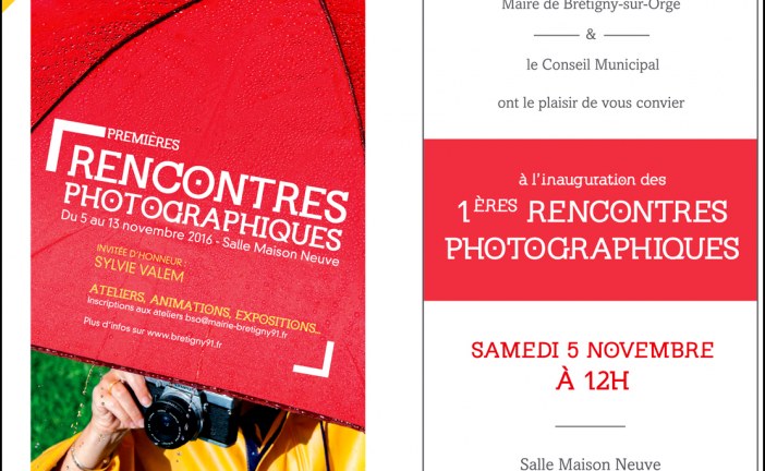 Premières rencontres photographiques de Brétigny-sur-Orge du 5 au 13 novembre 16