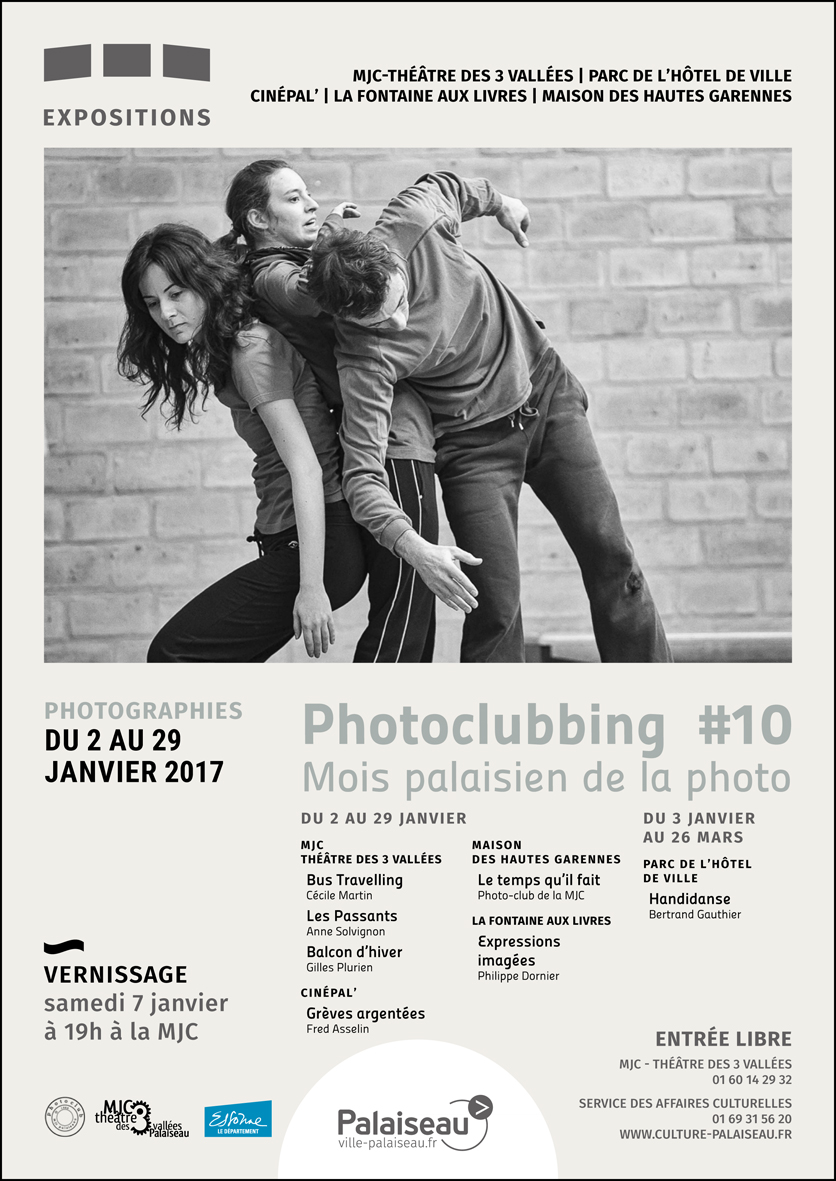 Le Photo-Club de la MJC de Palaiseau organise le PHOTOCLUBBING#10 du 2 au 29 janvier 2017