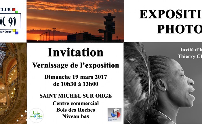 Expo » thème libre » des membres de Déclic 91 de Saint Michel sur Orge du 18 au 25 mars 17