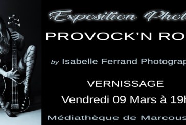 Expo photo « PROVOCK’N ROLL » d’Isabelle Ferrand du 9 au 25 mars 18 à la médiathèque de Marcoussis